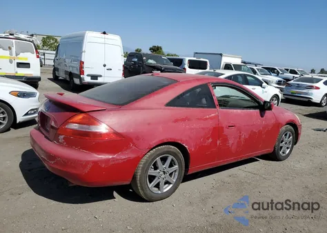 2003 Honda Accord Ex from USA, damaged, VIN 1HGCM82604A001099